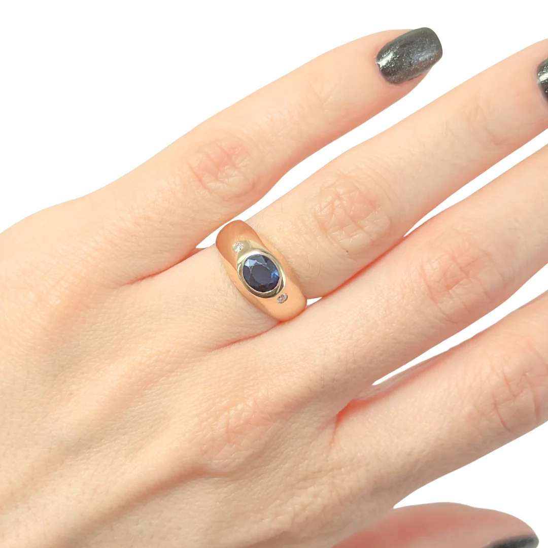 Bijoux Or 18 Carats & Saphir